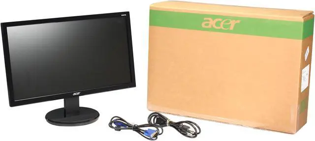 Alt view image 7 of 7 - Acer K202HQL 19.5" 1600x900 Resolution 60Hz 5ms DVI VGA Backlight LED WideScreen LCD Monitor
