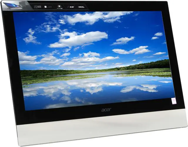 Alt view image 9 of 15 - Acer T232HL Abmjjz 23" Touchscreen Widescreen LED IPS Monitor with Built-in Speakers - Certified Refurbished Manufacturer Recertified