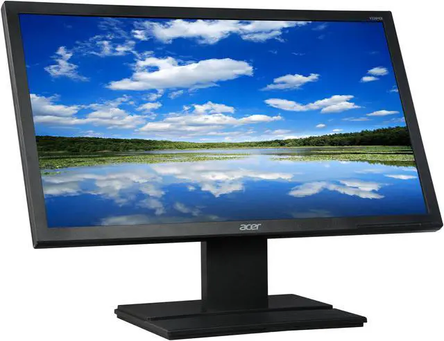 Alt view image 3 of 8 - Acer 22" 60 Hz TN FHD LCD Monitor 8 ms D-Sub, DVI, HDMI V226HQL Abmid UM.WV6AA.A05