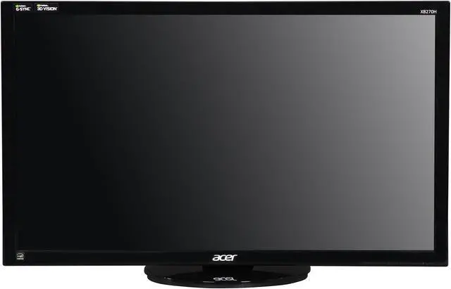 Alt view image 7 of 10 - Acer XB270H Abprz Black 27" 1ms (GTG) 144HZ Widescreen LED Backlight LCD G-SYNC Monitor, 300 cd/m2, USB Hub, 1000:1