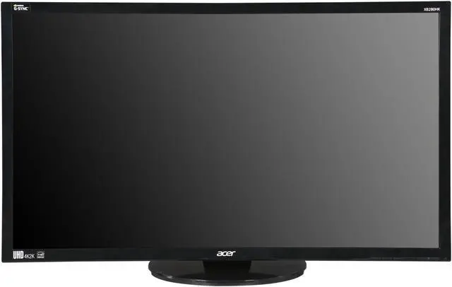 Alt view image 7 of 10 - Acer XB280HK bprz Black 28" 1ms 4K UKD Widescreen LED Backlight G-sync Monitor 300 cd/m2 1000:1, Display Ports, USB 3.0 Hub