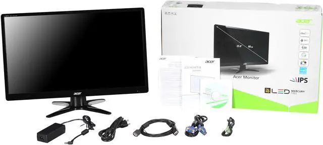 Alt view image 7 of 7 - Acer G6 Series G246HYL bmjj Black 23.8" Full HD (1920 x 1080) IPS Widescreen LED Backlight LCD Monitor, 250 cd/m2 ACM 100,000,000:1 (1000:1) Built-in Speakers