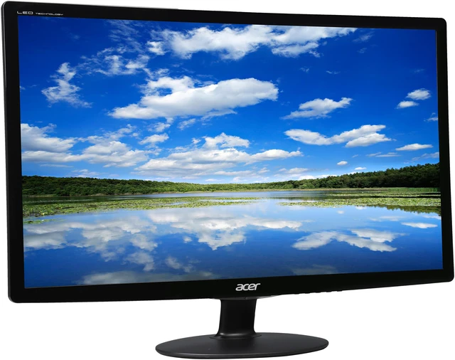 Alt view image 3 of 7 - Acer S240HL Abd 24" Widescreen LED Monitor - Certified Refurbished Manufacturer Recertified