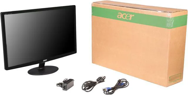 Alt view image 7 of 7 - Acer S240HL Abd 24" Widescreen LED Monitor - Certified Refurbished Manufacturer Recertified