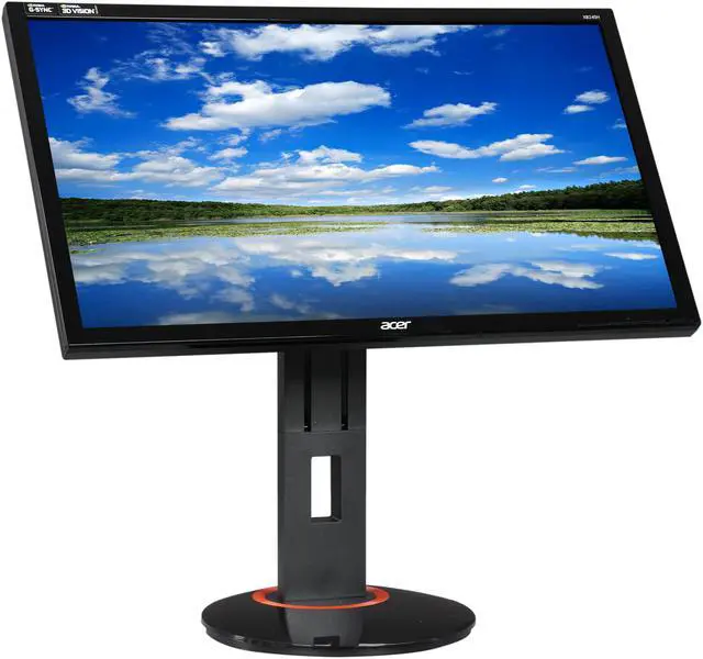 Alt view image 3 of 10 - Acer XB240H ABPR Black 24" 1ms Widescreen LED Backlight G-Sync LCD Monitor 350 cd/m2 1,000:1