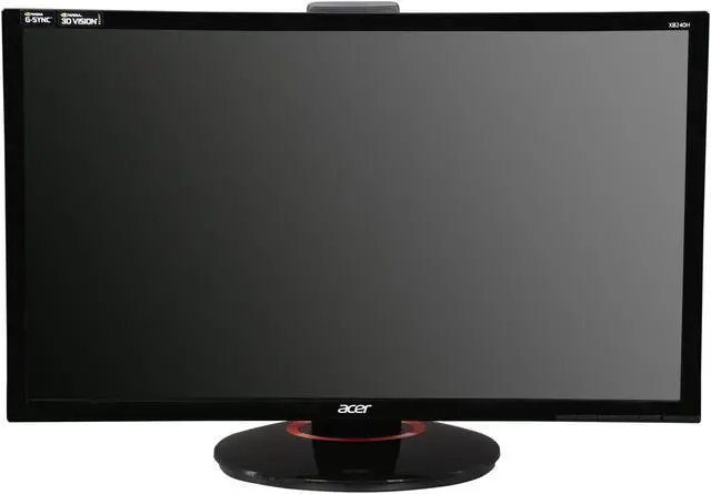 Alt view image 7 of 10 - Acer XB240H ABPR Black 24" 1ms Widescreen LED Backlight G-Sync LCD Monitor 350 cd/m2 1,000:1