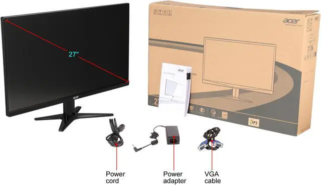 Alt view image 7 of 7 - Acer G7 Series G277HL bid 27" Full HD 1920 x 1080 4ms 60Hz DVI HDMI VGA Slim Frame Design Flicker-Less Technology Widescreen Backlit LED IPS LCD Monitor
