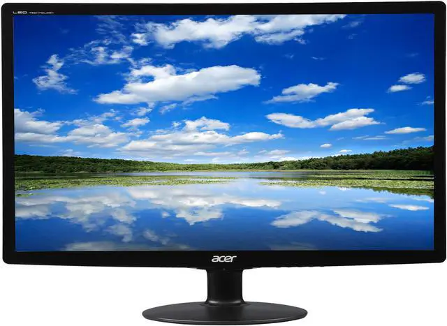 Alt view image 2 of 7 - Acer 24" 60 Hz TN LCD Monitor TN 5 ms D-Sub, DVI-D S240HL bd