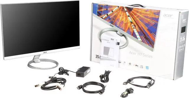 Alt view image 7 of 7 - Acer 25" 60 Hz IPS LCD Monitor IPS 4 ms DVI, HDMI, DisplayPort H257HU SMIDPX