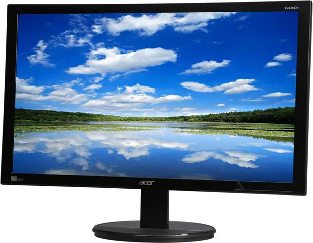 Main image of Acer K242HQKbmjdp Black 23.6" Widescreen LED Backlight LCD Monitor, IPS Panel 300 cd/m2 100,000,000:1 Built-in Speakers