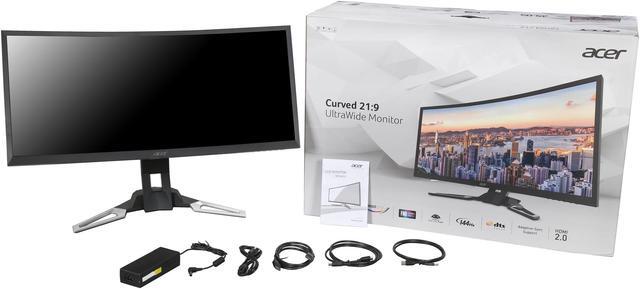 Alt view image 9 of 8 - Acer XZ350CU bmijphz 35" Ultra-Wide Full HD 2560 x 1080 4ms 144Hz HDMI DisplayPort AMD FreeSync USB 3.0 Hub Built-in Speakers LED Backlit Curved Gaming Monitor