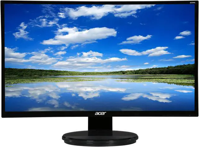 Alt view image 2 of 8 - Acer K272HUL Black 27" WQHD 4ms HDMI DisplayPort Widescreen LED Backlight LCD Monitor Built-in Speakers