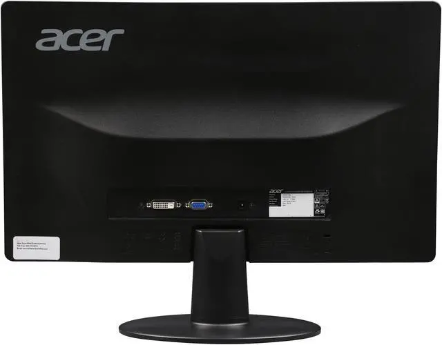 Alt view image 5 of 7 - Acer S200HQL Black 19.5" 8ms Widescreen LED Backlight LCD Monitor 250 cd/m2 100,000,000:1 Manufacturer Recertified