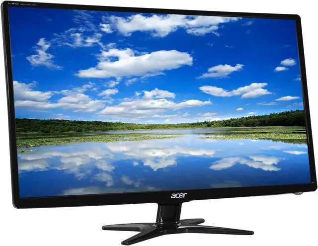 Alt view image 3 of 7 - Acer G6 Series G246HL ABD Black 24" 5ms Widescreen LED Backlight LED Monitor B grade 250 cd/m2 ACM 100,000,000:1 (1000:1) Manufacturer Recertified