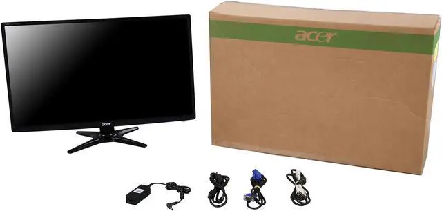 Alt view image 7 of 7 - Acer G6 Series G246HL ABD Black 24" 5ms Widescreen LED Backlight LED Monitor B grade 250 cd/m2 ACM 100,000,000:1 (1000:1) Manufacturer Recertified