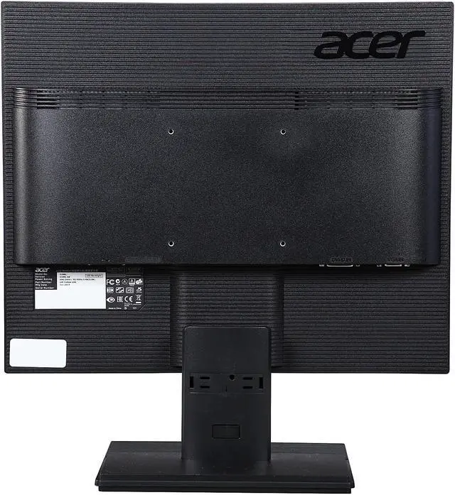 Alt view image 5 of 8 - Acer V196L Black 19" 5ms LED Backlight LCD Monitor - 5:4 - Adjustable Display Angle 250 cd/m2 100,000,000:1 Manufacturer Recertified