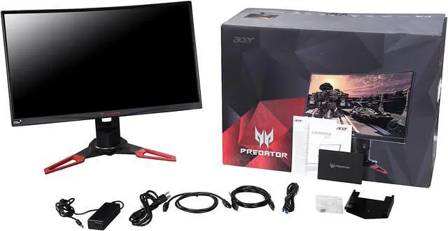 Alt view image 16 of 16 - Acer Predator Z1 (Z271 bmiphz) Black / Red 27" VA 144Hz, 1920 x 1080 16:9, 1800R Curved Gaming Monitor, NVIDIA G-SYNC Technology, Tobii Eye Tracking Technology, VisionCare Technology, 2 x 7W Speakers