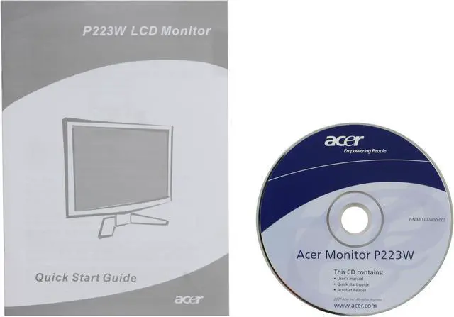 Alt view image 12 of 13 - Acer 22" WSXGA+ LCD Monitor 2ms(GTG) DVI P223WAd