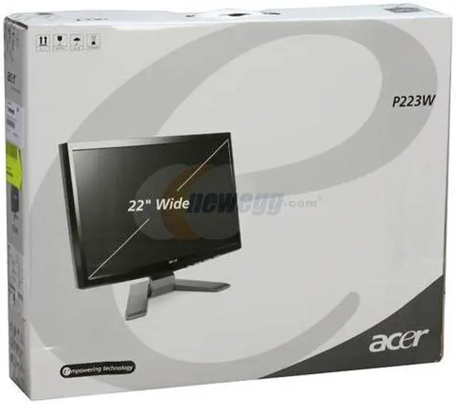 Alt view image 13 of 13 - Acer 22" WSXGA+ LCD Monitor 2ms(GTG) DVI P223WAd