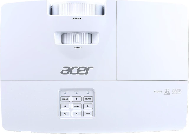 Alt view image 5 of 7 - Acer X117H Projector, 3600 Lumens, 20000:1 Contrast Ratio, 27"-300" Image Size, HDMI, USB, VGA, Built-in Speaker