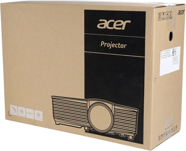 Alt view image 7 of 7 - Acer X117H Projector, 3600 Lumens, 20000:1 Contrast Ratio, 27"-300" Image Size, HDMI, USB, VGA, Built-in Speaker
