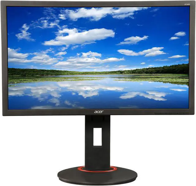Alt view image 2 of 10 - Acer 24" 144 Hz TN FHD LCD Twisted Nematic Film Monitor Display 1 ms DVI, HDMI, DisplayPort XF240H bmjdpr UM.FX0AA.001