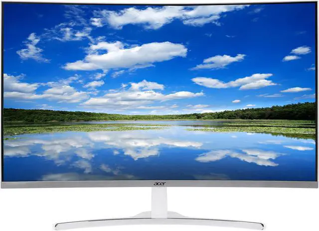 Alt view image 2 of 5 - Acer ED Series ED322Q Silver 31.5" VA 4ms (GTG) Curved Widescreen LED/LCD Monitor 1920 x 1080 FHD, Dynamic Angles, w/Acer Flicker Less Technology, Visual Comfortable Tech and Built in Speakers