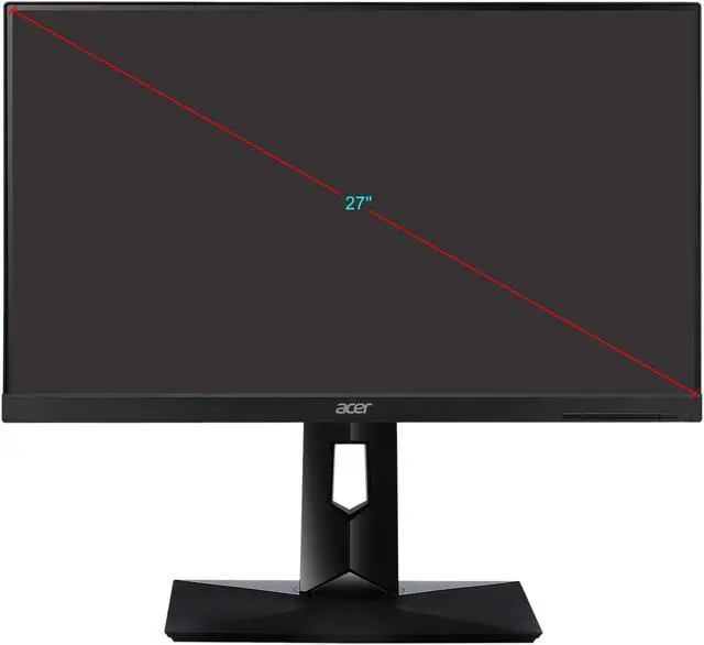 Alt view image 7 of 7 - Acer CB271HU bmidprx 27" WQHD 2560 x 1440 2K Resolution 60Hz DVI HDMI DisplayPort 100%sRGB Bule Light Filter Built-in Speakers Backlit LED IPS Monitor
