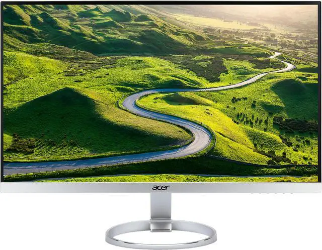 Alt view image 2 of 6 - Acer H7 H277HK smidppx 27" IPS 3840 x 2160 4K Black/Sliver Widescreen LED Backlight LCD/LED Monitor 350 cd/m2, HDMI, DVI, DisplayPort, Built-in Speakers