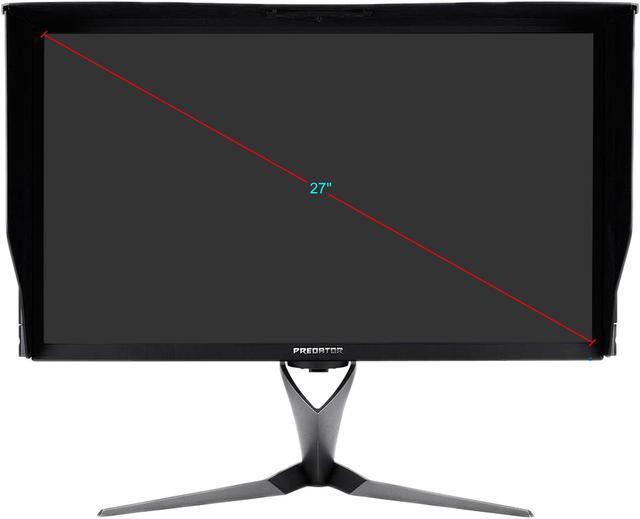 Alt view image 13 of 13 - Acer Predator X27 bmiiphzx 27" 4K IPS UHD 3840 x 2160 NVIDIA G-SYNC Ultimate, 1,000nits (Peak), 144Hz (Overclock), 10Bit Colors, Quantum Dot, DCI-P3, DisplayPort 1.4, Light Sensor