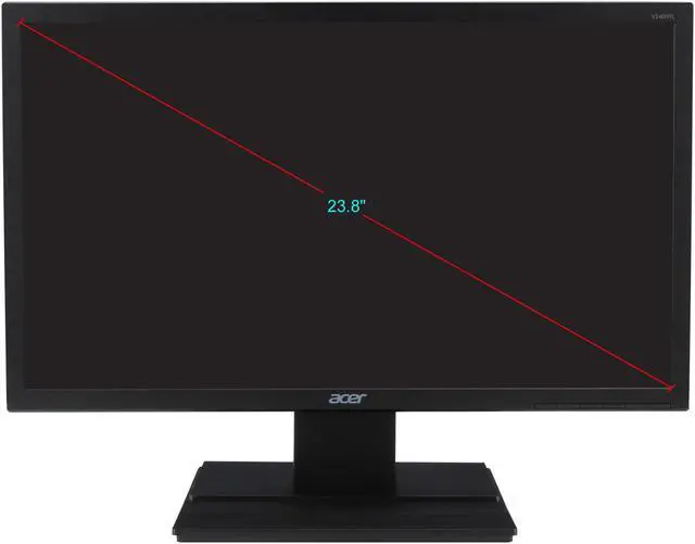Alt view image 3 of 8 - Acer V246HYL 23.8" LED LCD Monitor - 16:9