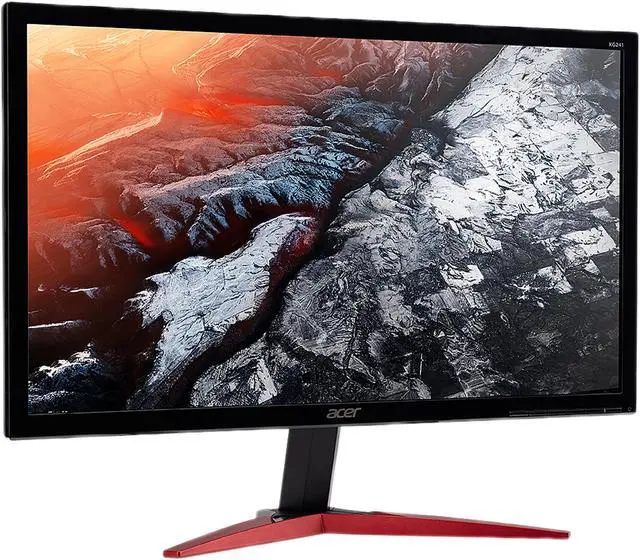 Alt view image 3 of 6 - Acer Gaming Series KG241 Pbmidpx 24" Full HD 1920 x 1080 1ms 144Hz DVI HDMI DisplayPort AMD FreeSync Built-in Speakers WideScreen LED Backlit LCD Gaming Monitor