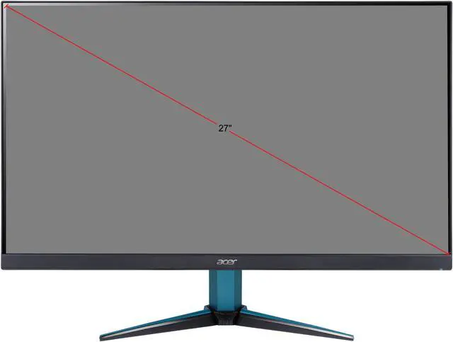 Alt view image 9 of 9 - Acer Nitro Gaming VG271U Pbmiipx 27" WQHD 2560 x 1440 2K Resolution 144Hz 1ms HDMI DisplayPort AMD FreeSync HDR 400 Built-in Speakers Backlit LED IPS Gaming Monitor