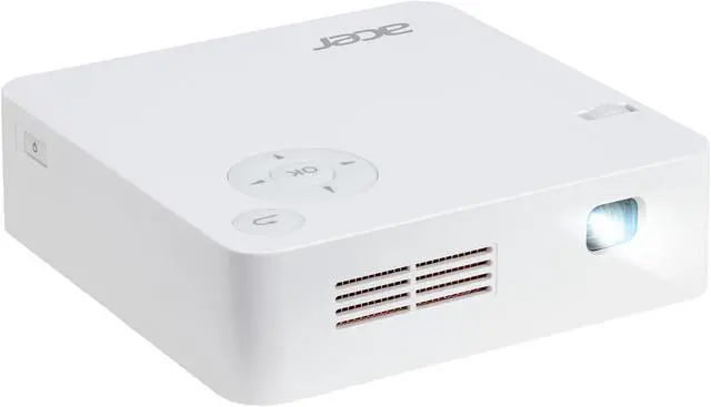 Alt view image 3 of 4 - Acer C202i (MR.JR011.009) 854 x 480 300 ANSI Lumens (Standard), 80 ANSI Lumens (ECO, Battery) DLP LED Portable Projector 5000:1