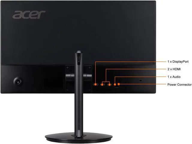 Alt view image 9 of 9 - Acer RX241Y Pbmiiphx 24" (23.8" Viewable) Full HD 1920 x 1080 1ms 144 Hz (165 Hz OC) 2 x HDMI, DisplayPort AMD FreeSync Built-in Speakers Height Adjustable Gaming Monitor