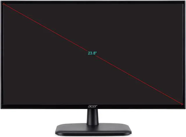 Alt view image 2 of 6 - Acer EK241Y 24" (23.8" Viewable) 75Hz Full HD 1920 x 1080 16:9 IPS HDMI Monitor with Acer Flicker-less Technology and Low Blue Light Filter