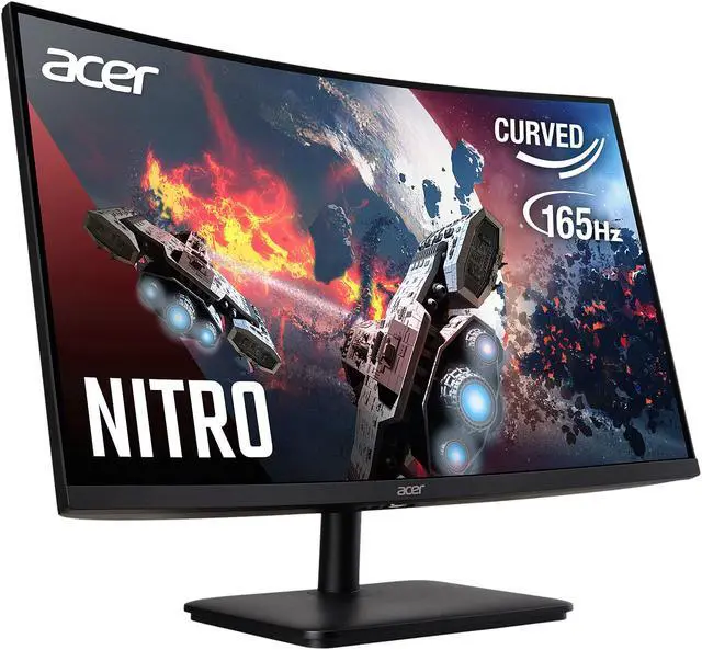 Alt view image 4 of 5 - Acer 27" 165 Hz VA FHD Gaming Monitor FreeSync Premium (AMD Adaptive Sync) HDMI, DisplayPort, Headphone ED0 ED270R Sbiipx