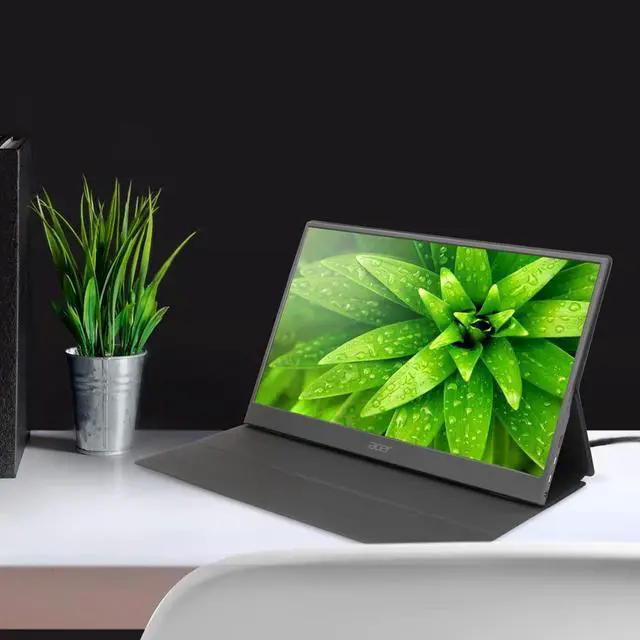 Alt view image 6 of 15 - Acer Portable PM161Q ABMIUUZX 15.6” 1920x1080P IPS Ultra Slim Design Premium Cover External Monitor for Laptop PC Mac, 2 x USB 3.1 Type-C Ports, Mini HDMI, Micro USB, Speaker