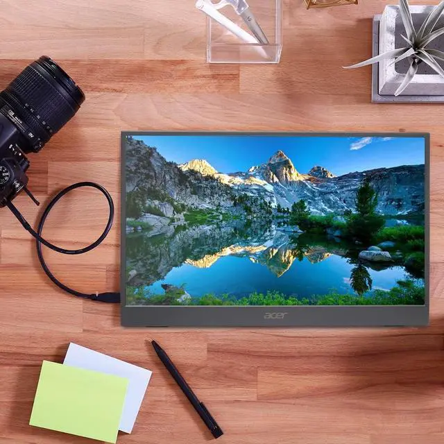 Alt view image 13 of 15 - Acer Portable PM161Q ABMIUUZX 15.6” 1920x1080P IPS Ultra Slim Design Premium Cover External Monitor for Laptop PC Mac, 2 x USB 3.1 Type-C Ports, Mini HDMI, Micro USB, Speaker