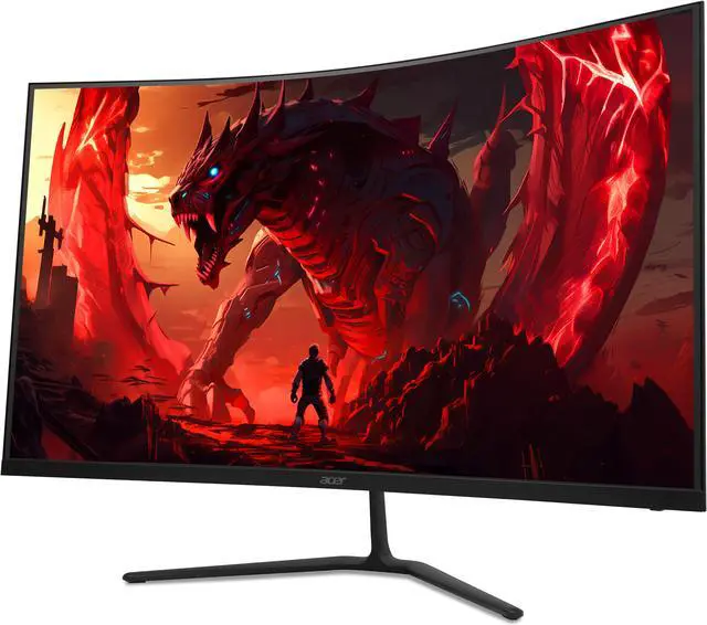 Alt view image 2 of 6 - Acer Nitro ED323QU X2bmiipx 31.5" 1000R Curved WQHD (2560 x 1440) Zero Frame Gaming Monitor with AMD FreeSync Premium Technology, Up to 240Hz, 1ms(VRB) - (1 x Display Port 1.4 & 2 x HDMI 2.0 Ports)