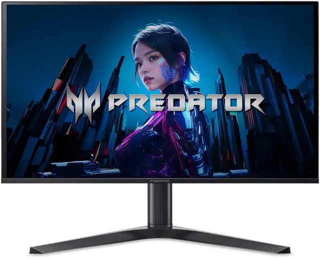 Alt view image 2 of 12 - Acer Predator X27U X1bmiiphx 27" WQHD (2560 x 1440) Widescreen OLED Gaming Monitor with AMD FreeSync Premium pro, 240Hz Refresh Rate, 0.03ms Response Time, 1000nits @ HDR 3%, DCI-P3 99%, Delta E<2, (1 x Display Port 1.4, 2 x HDMI 2.1 Ports)