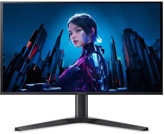 Alt view image 2 of 8 - Acer Predator 27 inch WQHD 2K 1440P 240Hz AMD FreeSync Premium 240Hz OLED Gaming Computer Monitor with Height Adjustable, Swivel, Pivot & Tilt Stand X27U W1bmiipprx