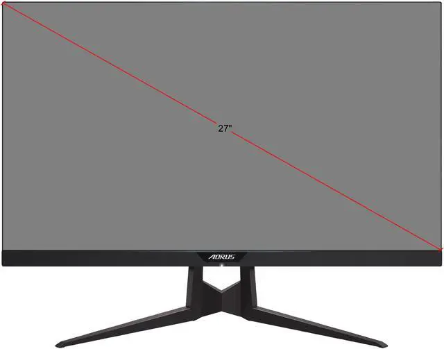 Alt view image 8 of 8 - AORUS AD27QD 27" 144Hz QHD 2560 x 1440 1440P G-SYNC Compatible and FreeSync Gaming Monitor Exclusive Built-in ANC Display HDR 1ms Response Time 10-Bit IPS 95% DCI-P3 Display Port 2 x HDMI 2 x USB 3.0