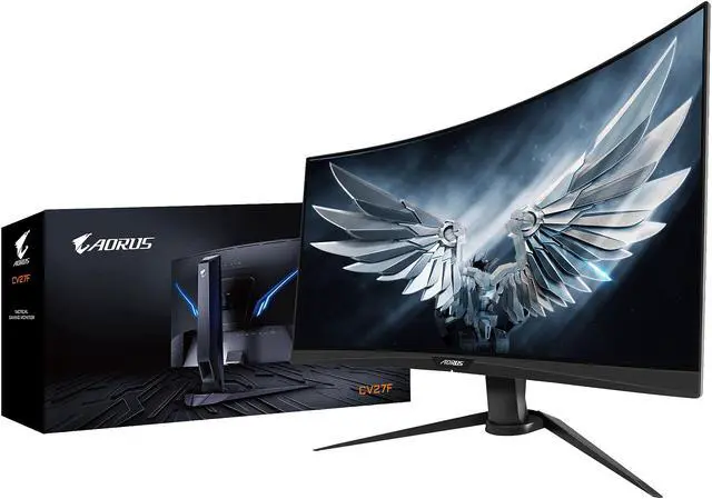 Alt view image 7 of 8 - AORUS CV27F 27" Frameless Curved 1500R Gaming Monitor, Full HD 1080p, 90% DCI-P3 Color Accurate VA Panel, 1ms 165Hz, HDR, FreeSync Premium Pro, VESA, Zero Bright Dot Policy