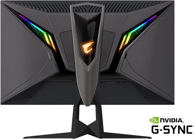 Alt view image 8 of 9 - AORUS FI27Q 27" 165Hz 1440P QHD G-SYNC Compatible IPS Gaming Monitor, Built-in ANC, 2k Display, 1 ms Response Time, HDR, 95% DCI-P3, 1x Display Port 1.2, 2x HDMI 2.0, 2x USB 3.0