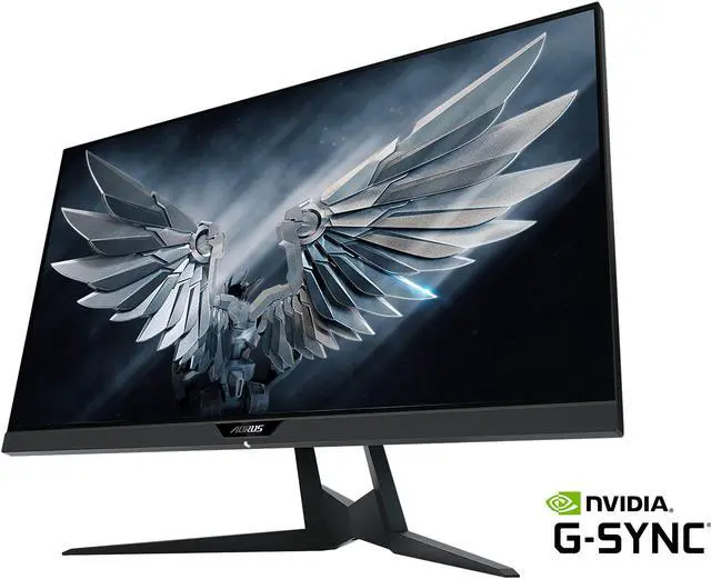 Alt view image 3 of 8 - AORUS FI27Q-P 27" 165Hz 1440P QHD HBR3 G-SYNC Compatible IPS Gaming Monitor, Built-in ANC, 2k Display, 1 ms Response Time, HDR, 95% DCI-P3, 1x Display Port 1.4, 2x HDMI 2.0, 2x USB 3.0