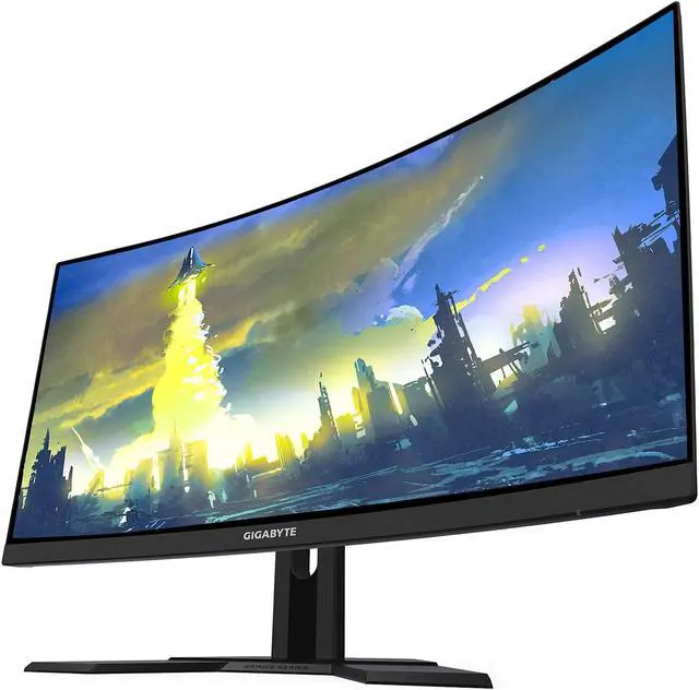 Alt view image 2 of 7 - GIGABYTE G27FC 27" 165Hz 1080P Curved Gaming Monitor, 1920 x 1080 VA 1500R Display, 1ms (MPRT) Response Time, 90% DCI-P3, FreeSync Premium, 1x DisplayPort 1.2, 2x HDMI 1.4, 2x USB 3.0, Height Adjustable