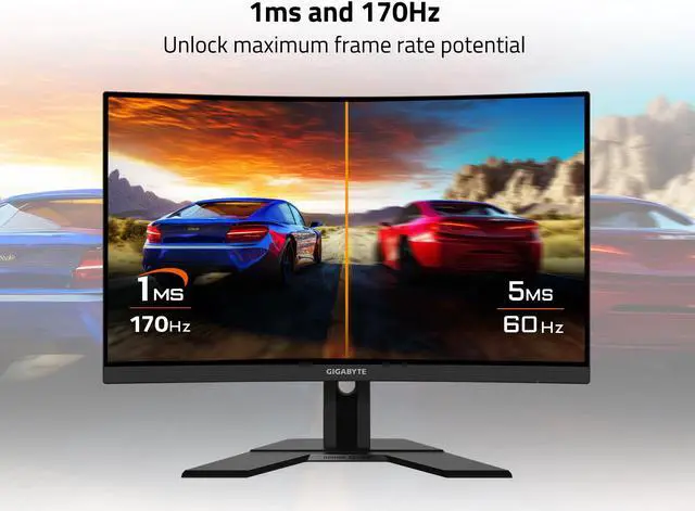 Alt view image 3 of 5 - GIGABYTE - G27FC Advanced - 27" VA Curved Gaming Monitor - FHD 1920x1080 - 165Hz/OC 170Hz - 1ms MPRT - AMD FreeSync Premium - HDMI, DP, USB-A - Height Adjustable - Black