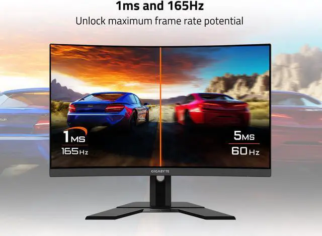 Alt view image 3 of 5 - GIGABYTE - G27QC Advanced - 27" VA Curved Gaming Monitor - QHD 2560x1440 - 165Hz - 1ms MPRT - Adaptive-Sync - HDMI, DP, USB-A - Height Adjustable - Black