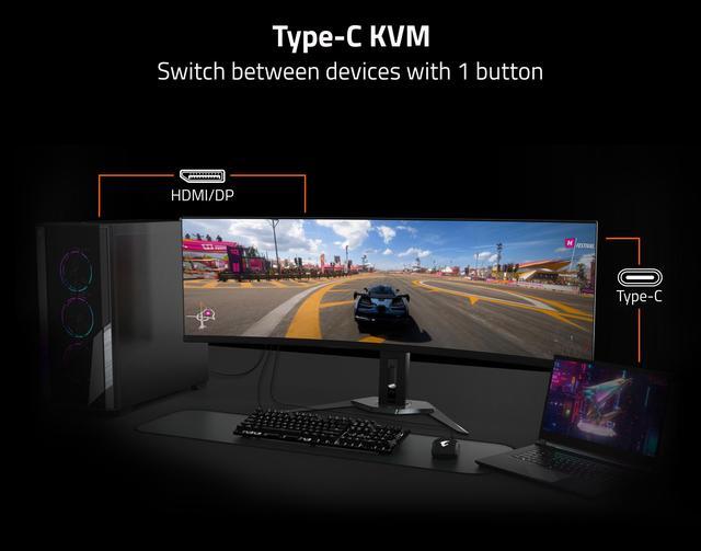 Alt view image 7 of 6 - GIGABYTE - M27Q X - 27" IPS Gaming Monitor - QHD 2560x1440 - 240Hz - 1ms GTG - AMD FreeSync Premium - Type C KVM - HDMI, DP, Type C - Height Adjustable - Black